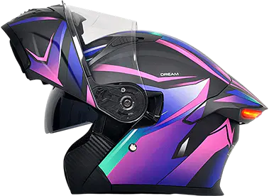 Capacete rebatível