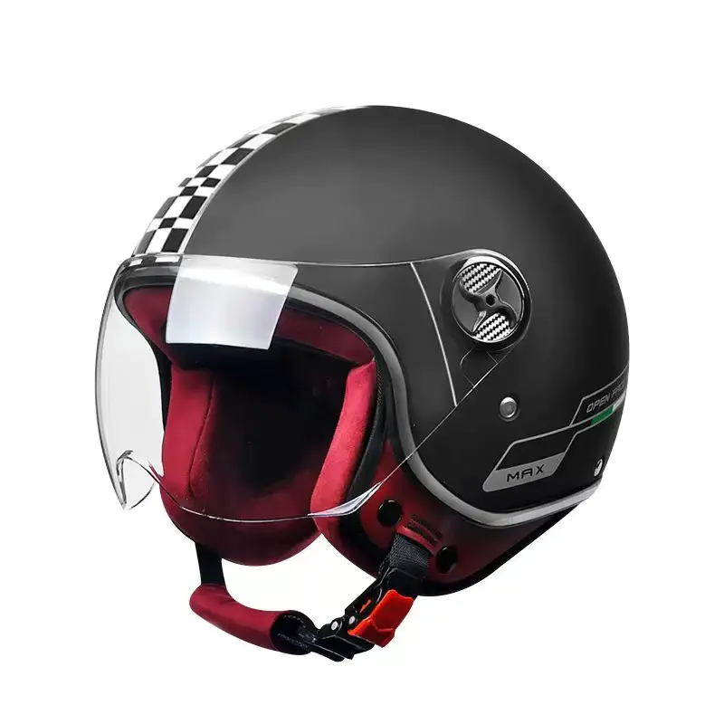 519 Retro Half Face Capacete de motocicleta ABS Capacete de motocross
