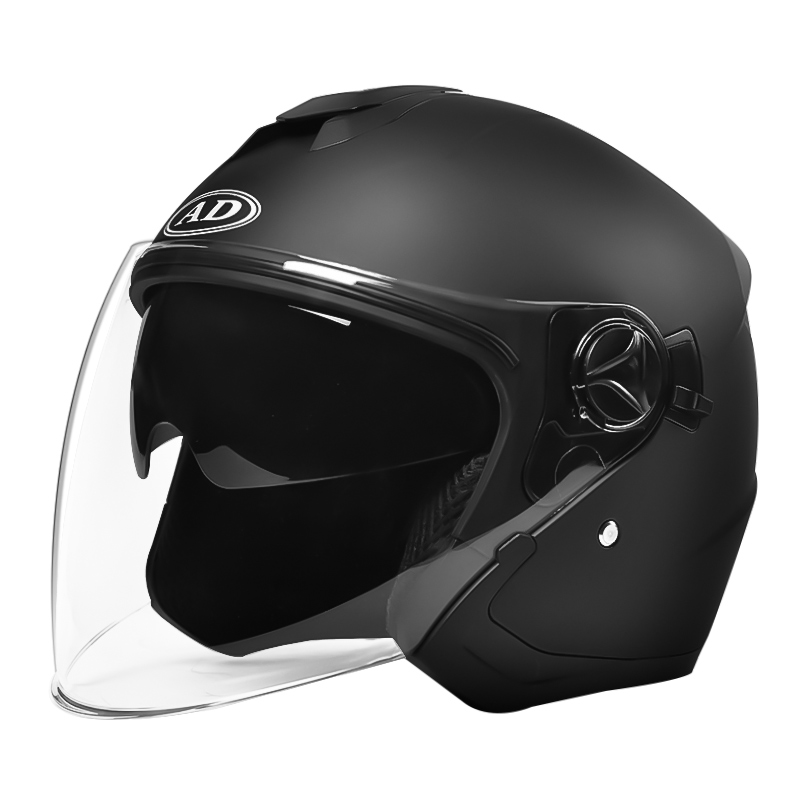 668 Capacete de motocicleta de rosto aberto com viseiras duplas Capacete de motocross