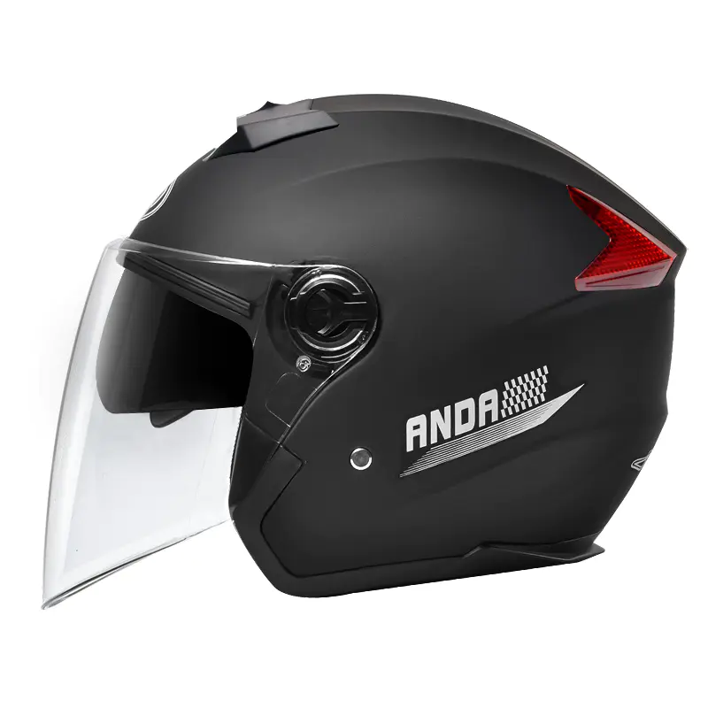 719 Viseiras Duplas Capacete de Motocicleta de Rosto Aberto Capacete de Motocross