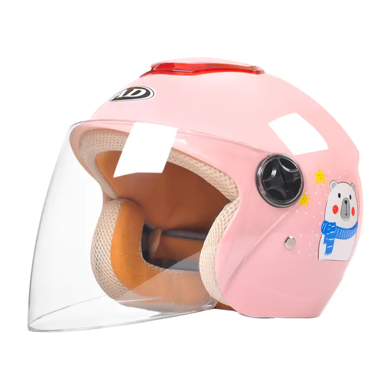 703 ABS Kids Open Face Capacete de motocicleta Capacete de motocross com padrão de desenho animado