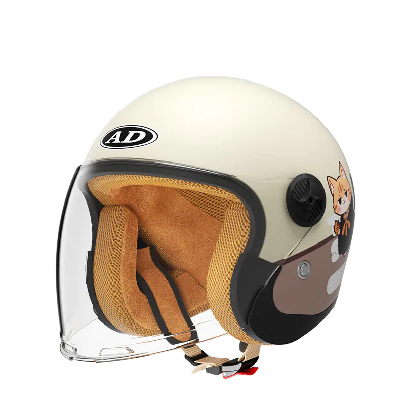 707 Kids Retro Open Face Capacete de motocicleta ABS Capacete de motocross